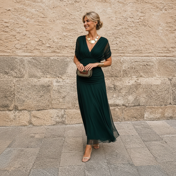 Devanta - Stilvolles V-Ausschnitt Kleid