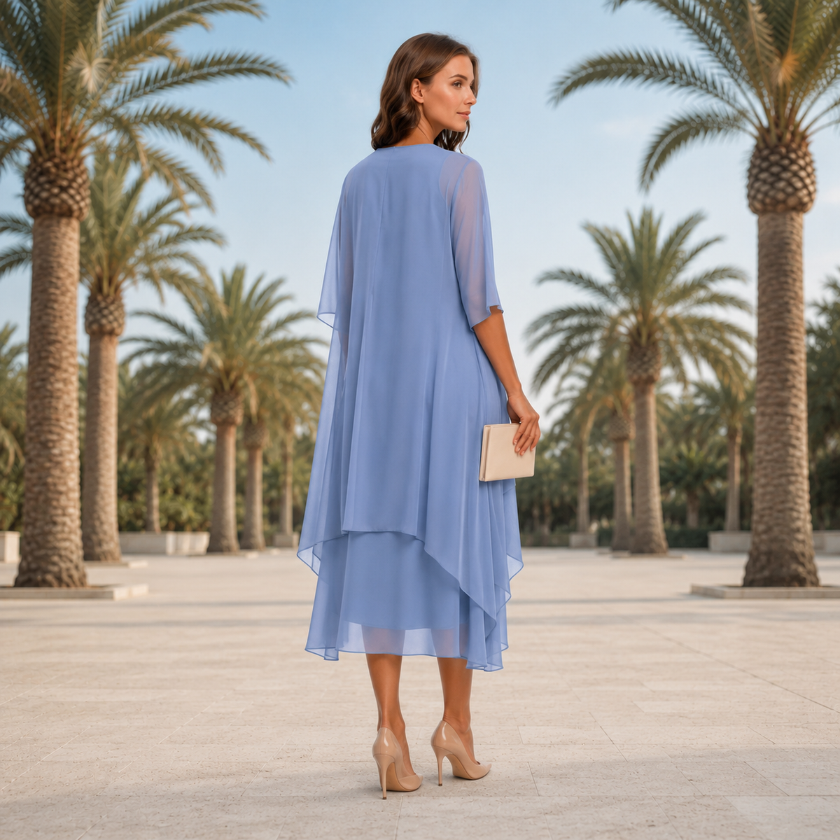 Krystal - Elegantes Midikleid im Zweiteiler-Stil