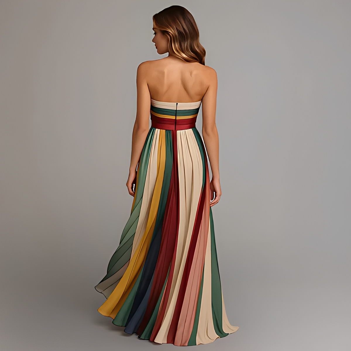 Gracelyn - Stilvolles Tube-Top-Maxikleid