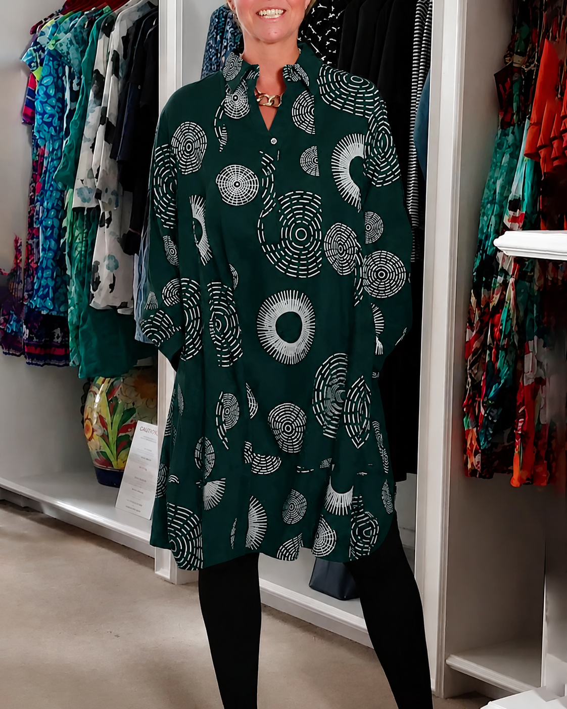 Sharonda - Stilvolles Kleid mit weitem Schnitt