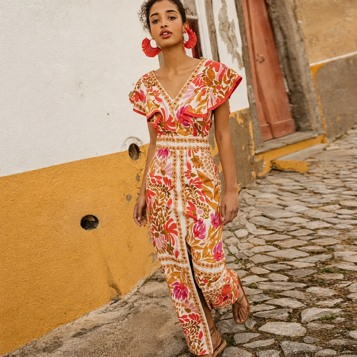 Rhian - Stilvolles Kleid mit offenem Rücken