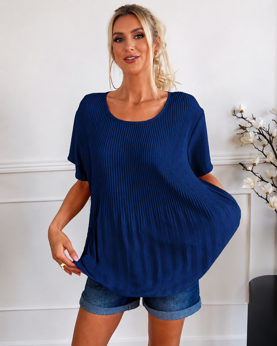 Rainelda - Stilvolle Bluse mit Falten