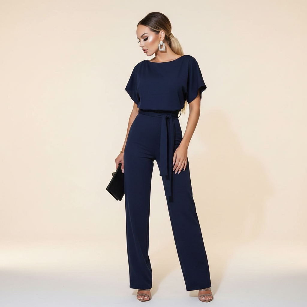 Eunise - Schicker Jumpsuit mit Gürtel