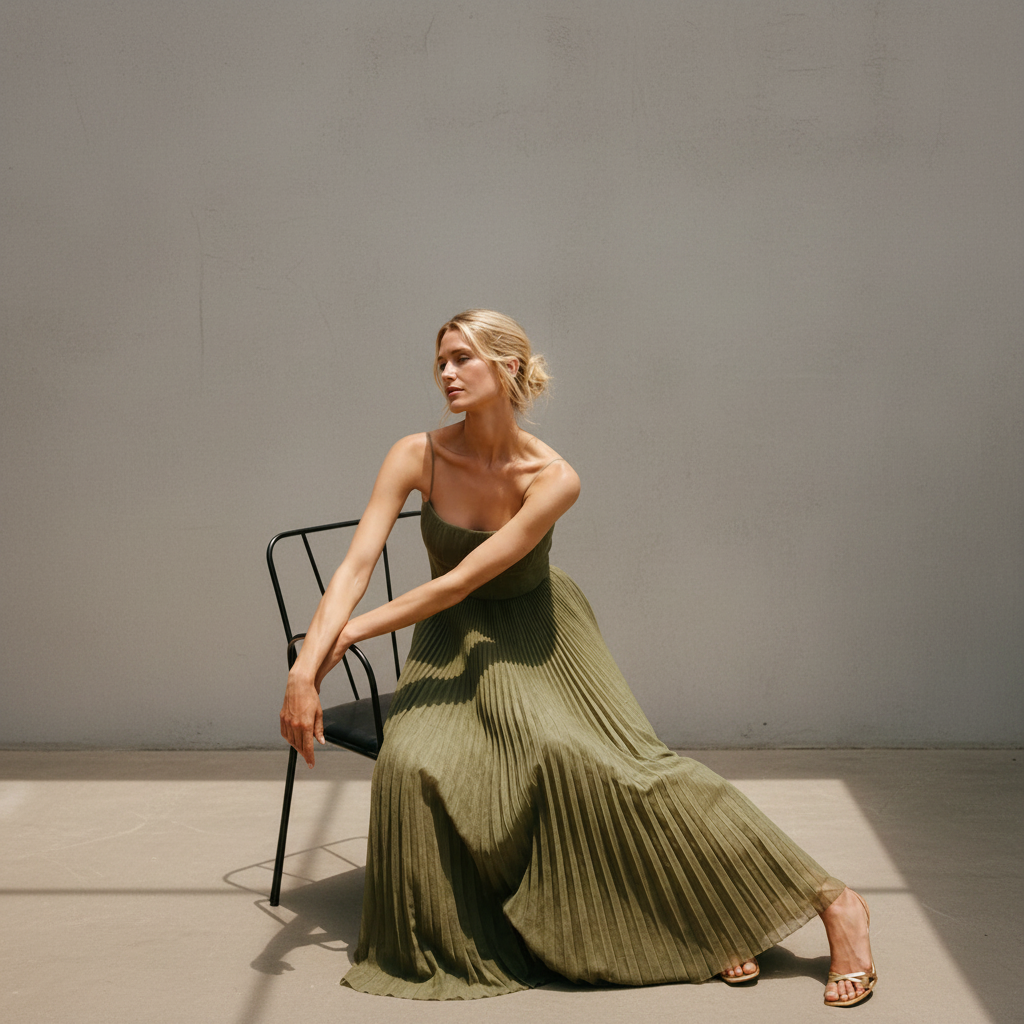 Lorelei - Stilvolles Kleid ohne Rücken und Ärmel