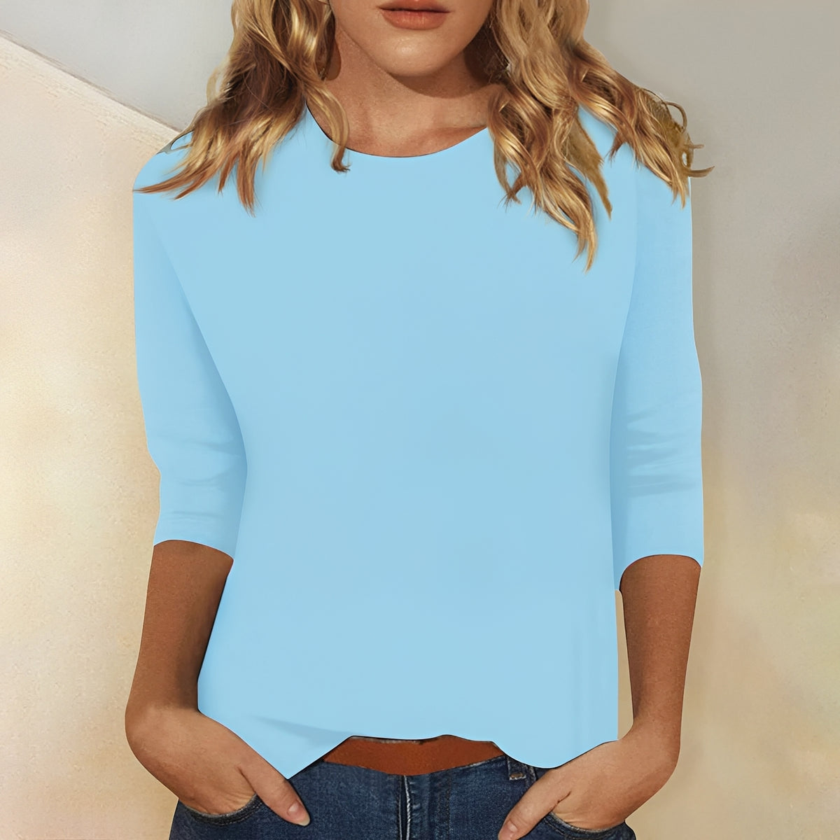 Kathryn - Lässiges Shirt mit 3/4-Ärmeln für Damen