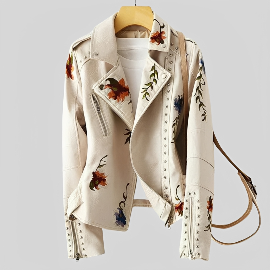 Zoey - Jacke im Vintage-Stil mit Stickereien