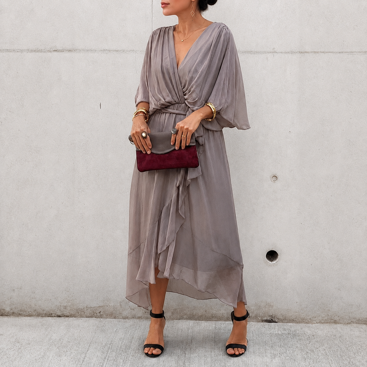 Jescah - Stilvolles Kleid mit lockeren Ärmeln