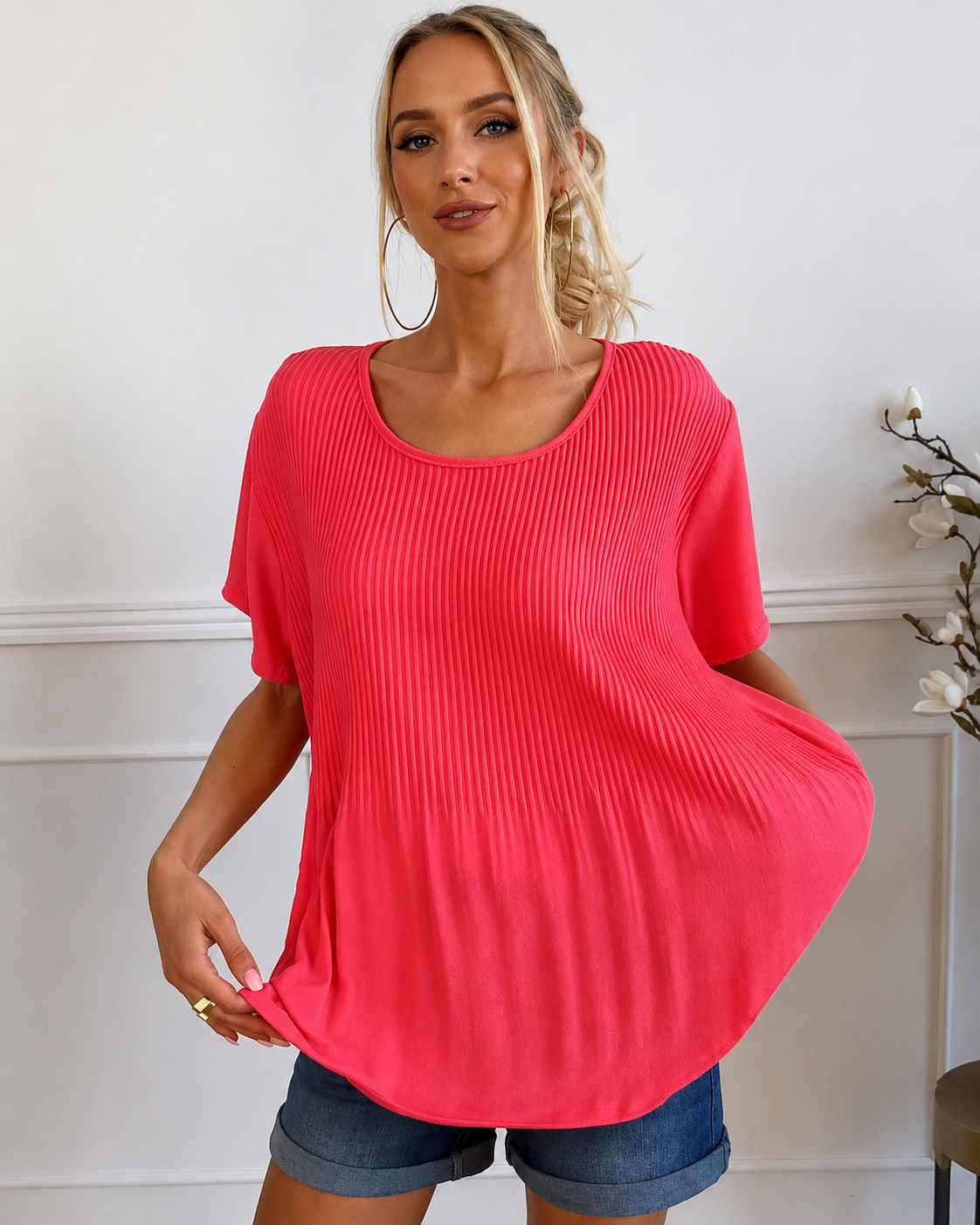 Rainelda - Stilvolle Bluse mit Falten