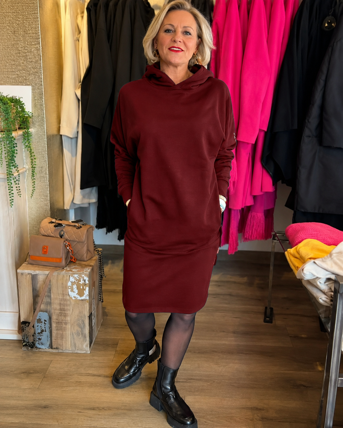 Annette - Stilvolles Hoodie-Kleid
