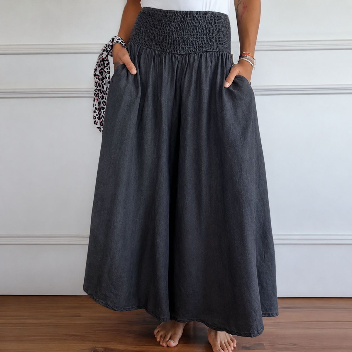 Laurine - Gemütliche Hose mit hohem Bund