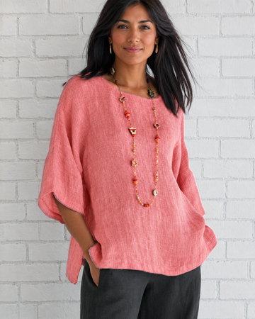 Natalina - Elegante Bluse mit Rundhals