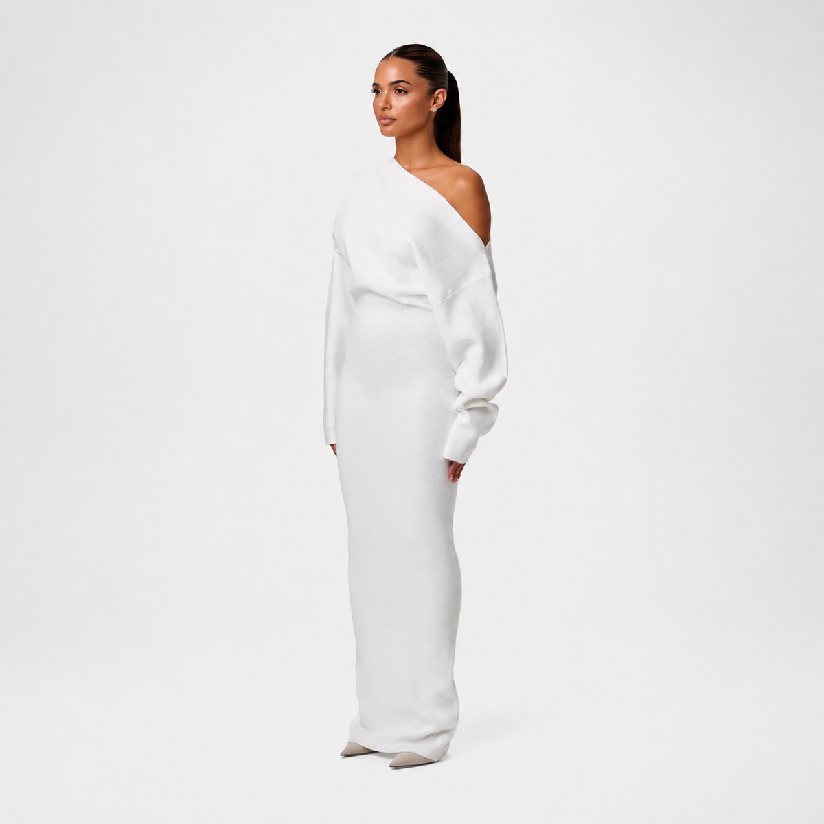Tahlia - Elegantes Maxikleid mit asymmetrischem Träger