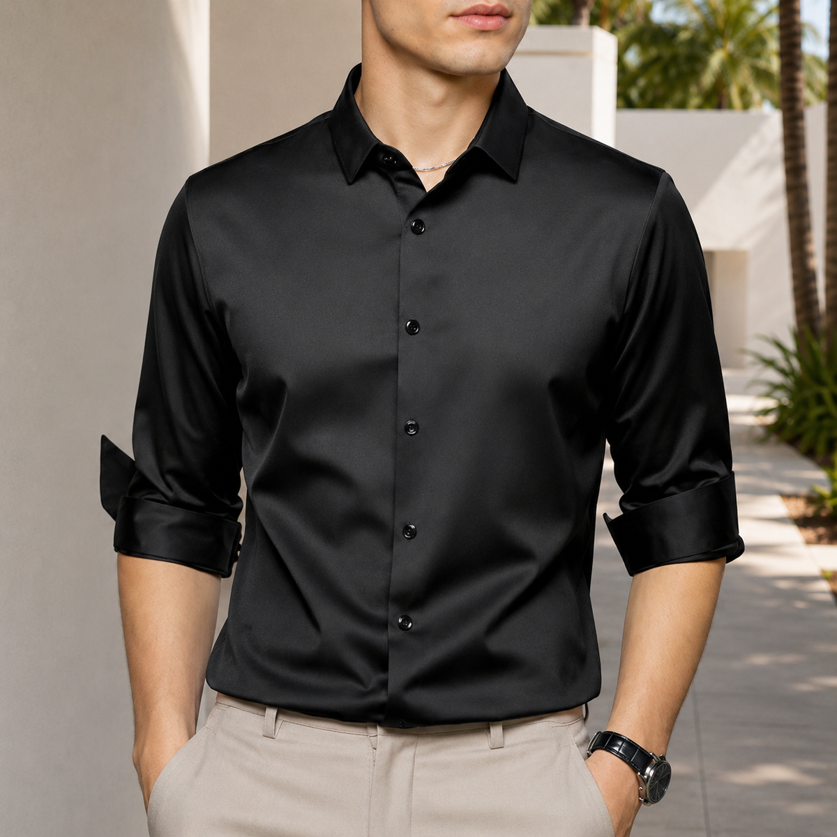 Esmaeel - Komfortables, knitterfreies Poloshirt