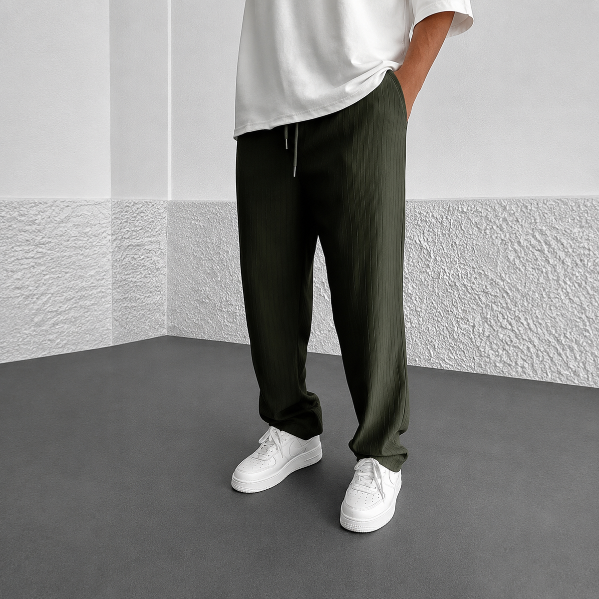 Zeke - Locker sitzende Hose mit Kordelzug