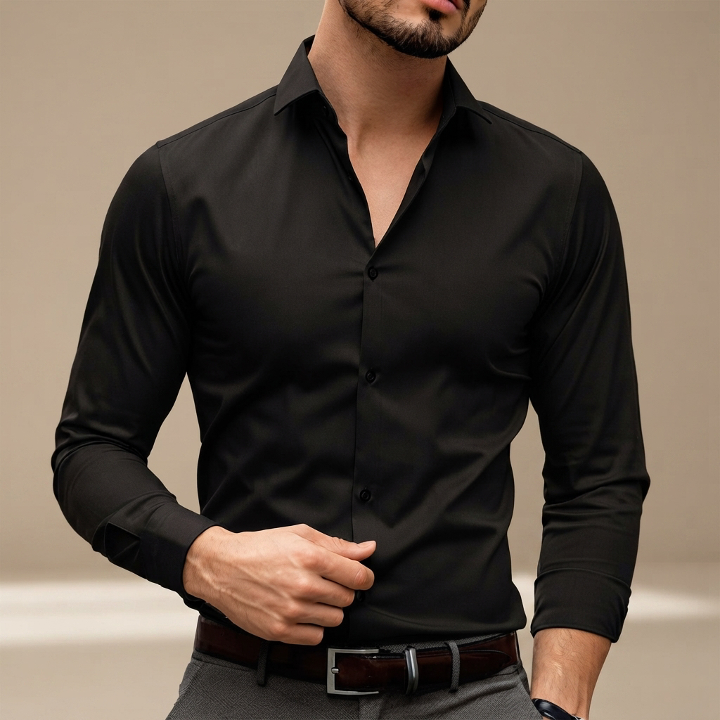 Percy - Komfortables Poloshirt mit langen Ärmeln