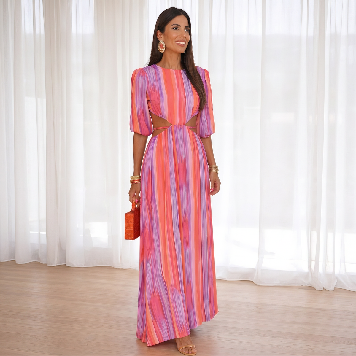 Anja - Stilvolles Kleid mit offenem Rücken