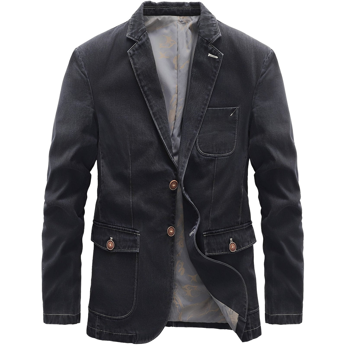 Nichols - Jacke im leichten Denim-Stil