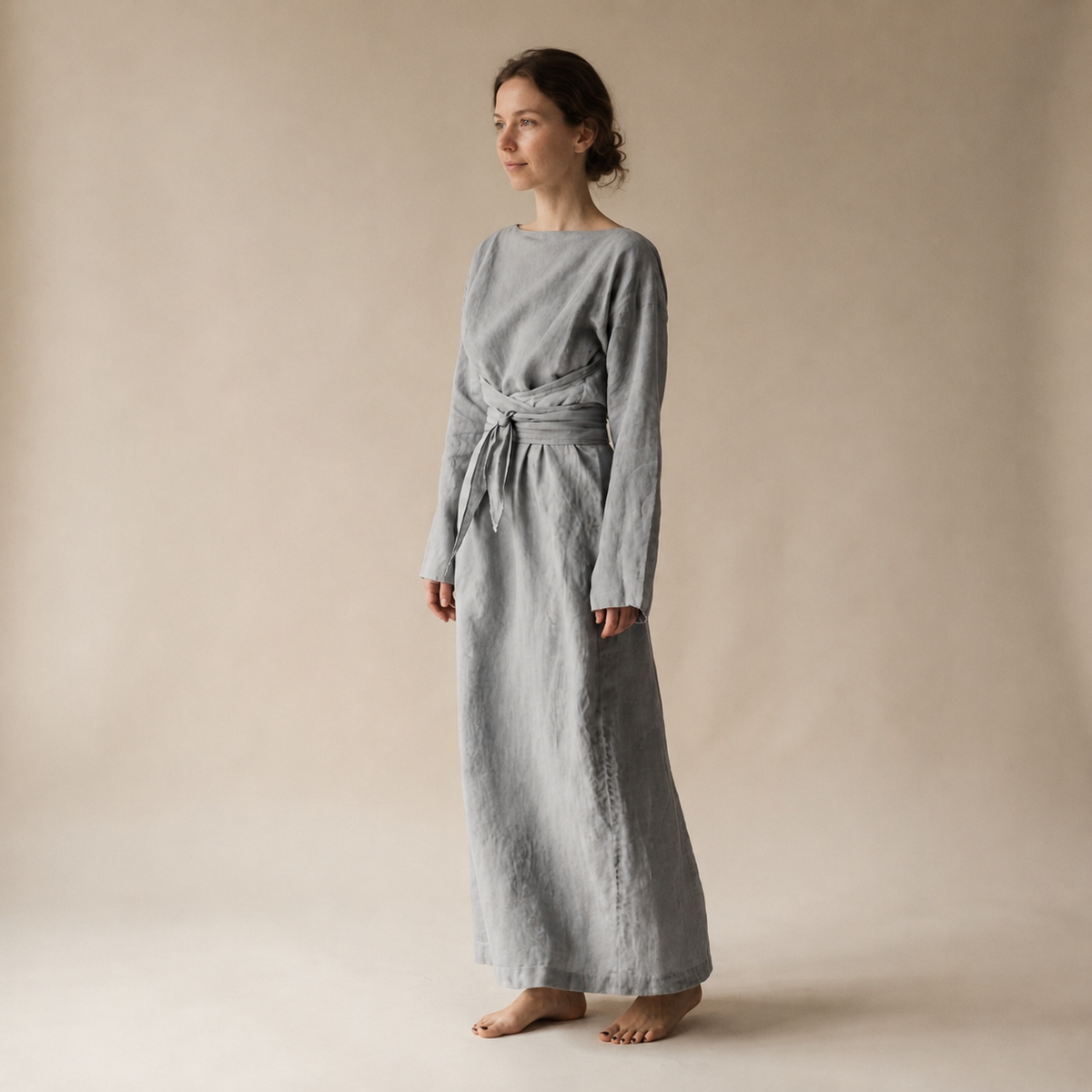 Ashlee - Komfortables Maxikleid ohne Gürtel