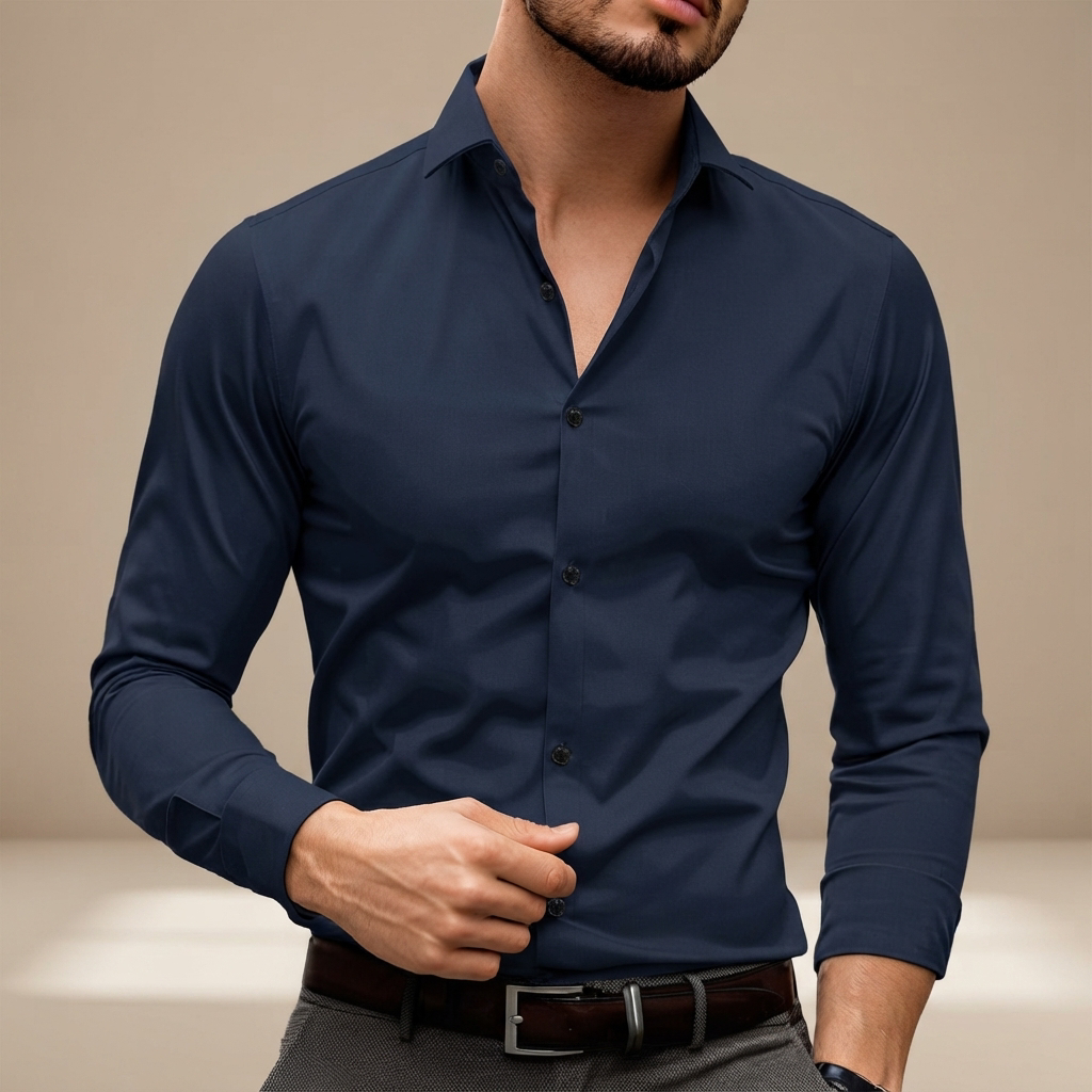 Percy - Komfortables Poloshirt mit langen Ärmeln