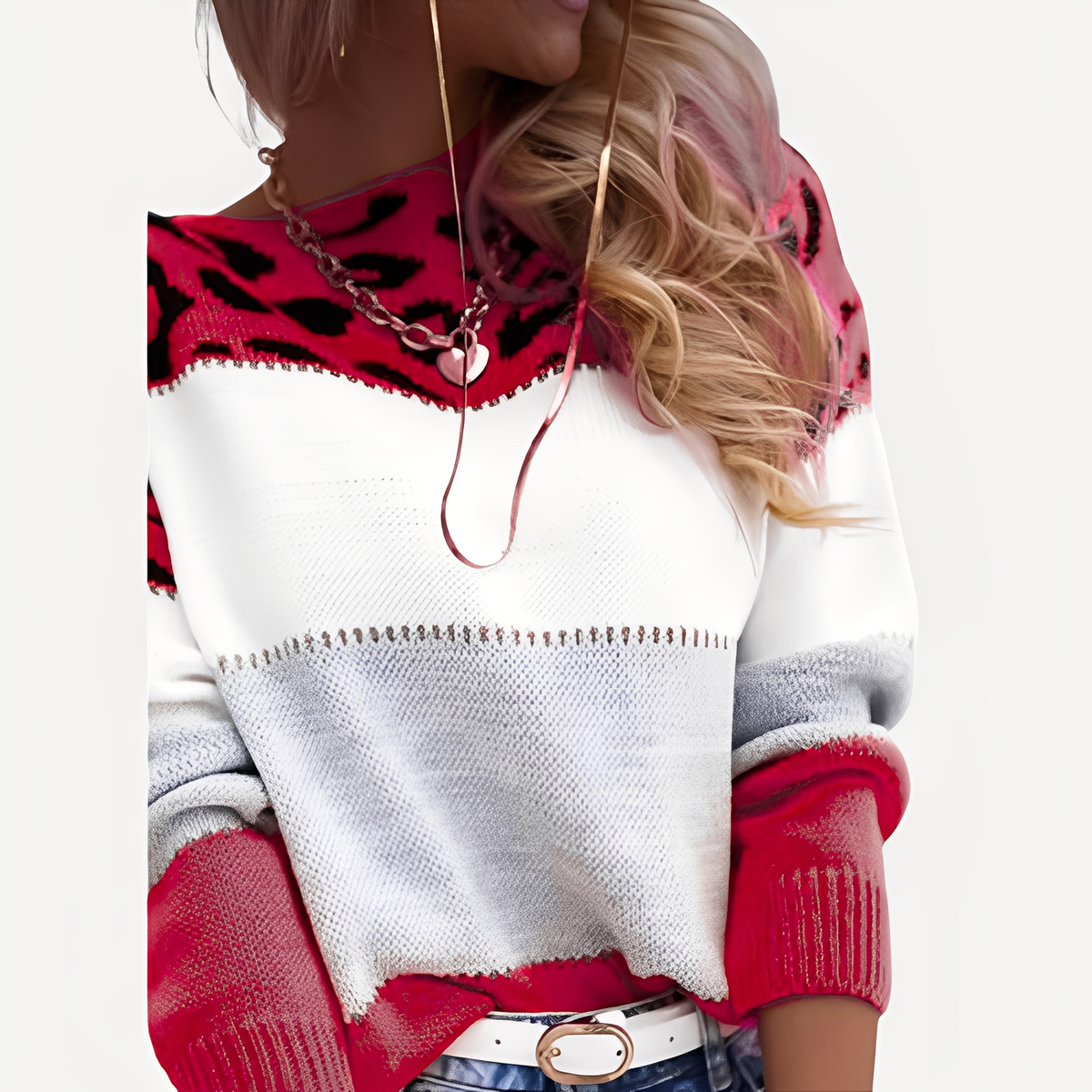 Anne - Eleganter Pullover mit Design