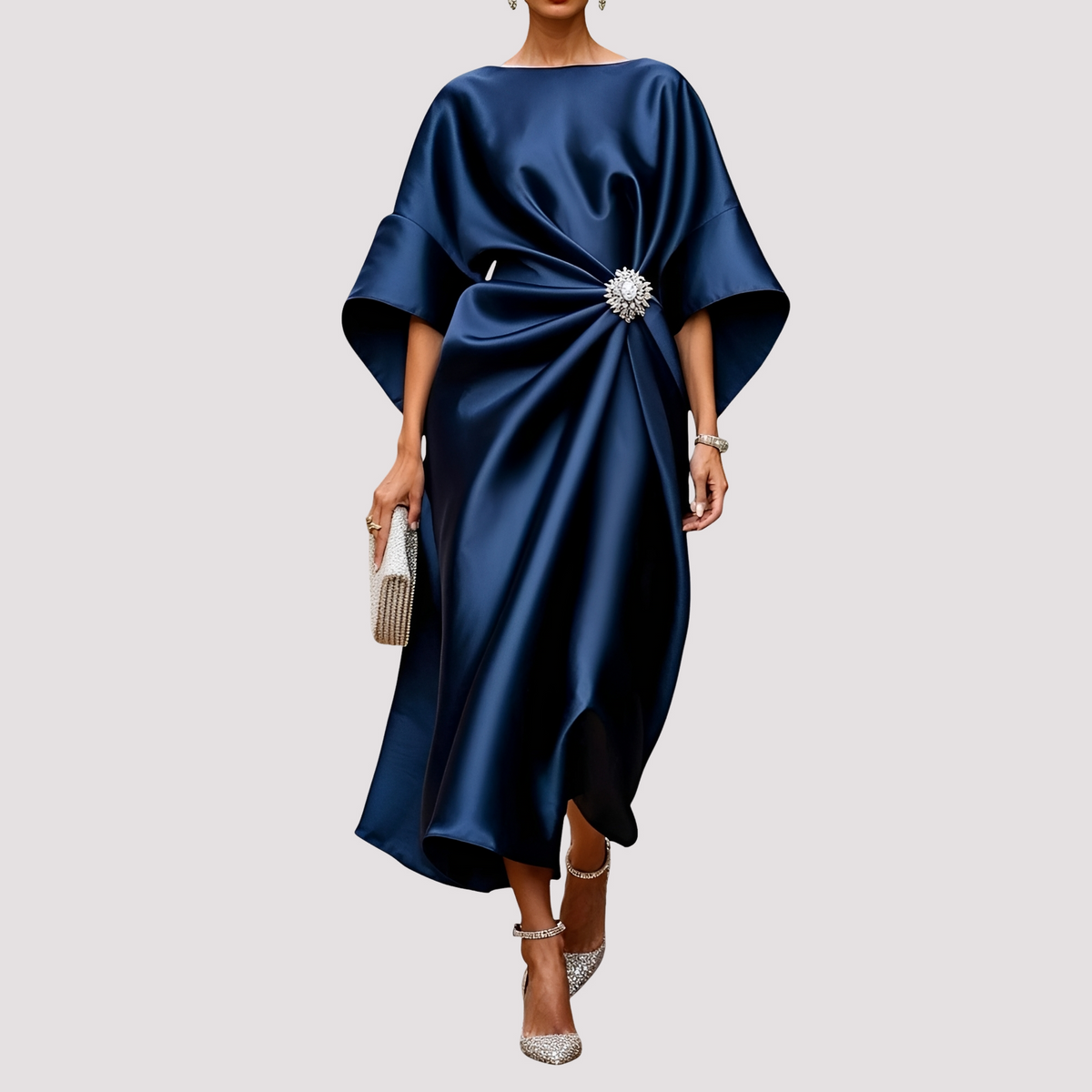 Kay - Stilvolles Wickel-Midikleid