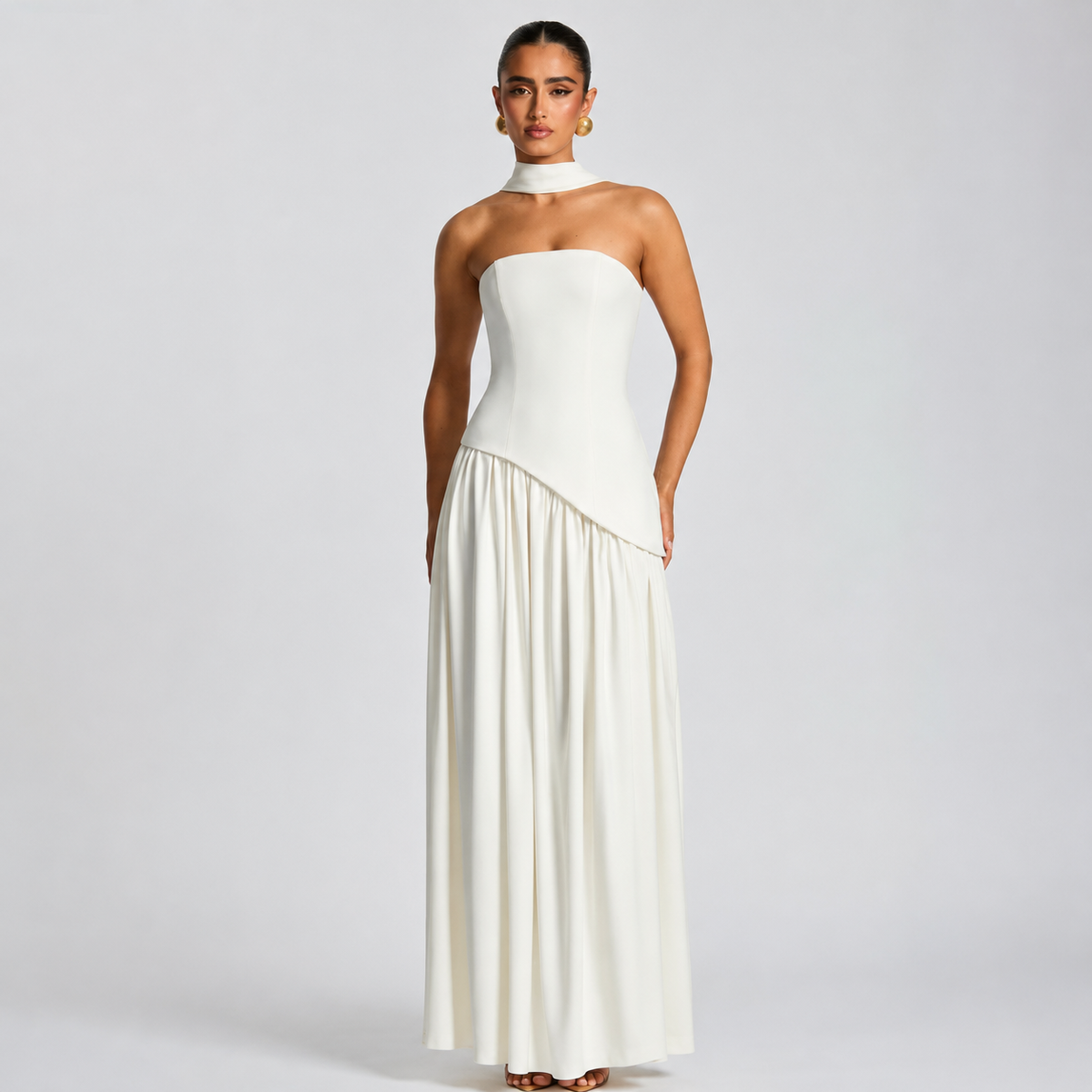 Fatimea - Elegantes Maxikleid mit Tubetop