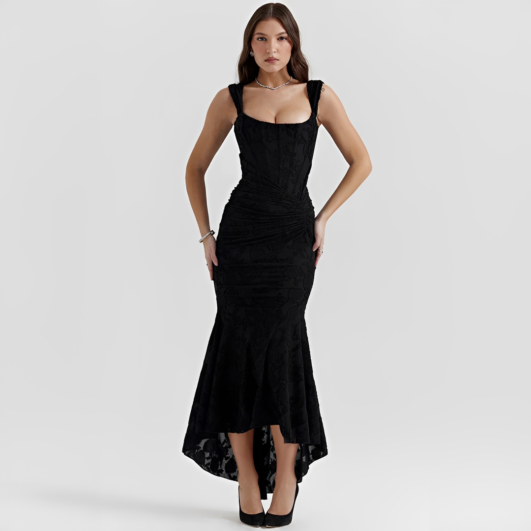 Cynthia - Stilvolles Midikleid zum Wickeln mit Gürtel