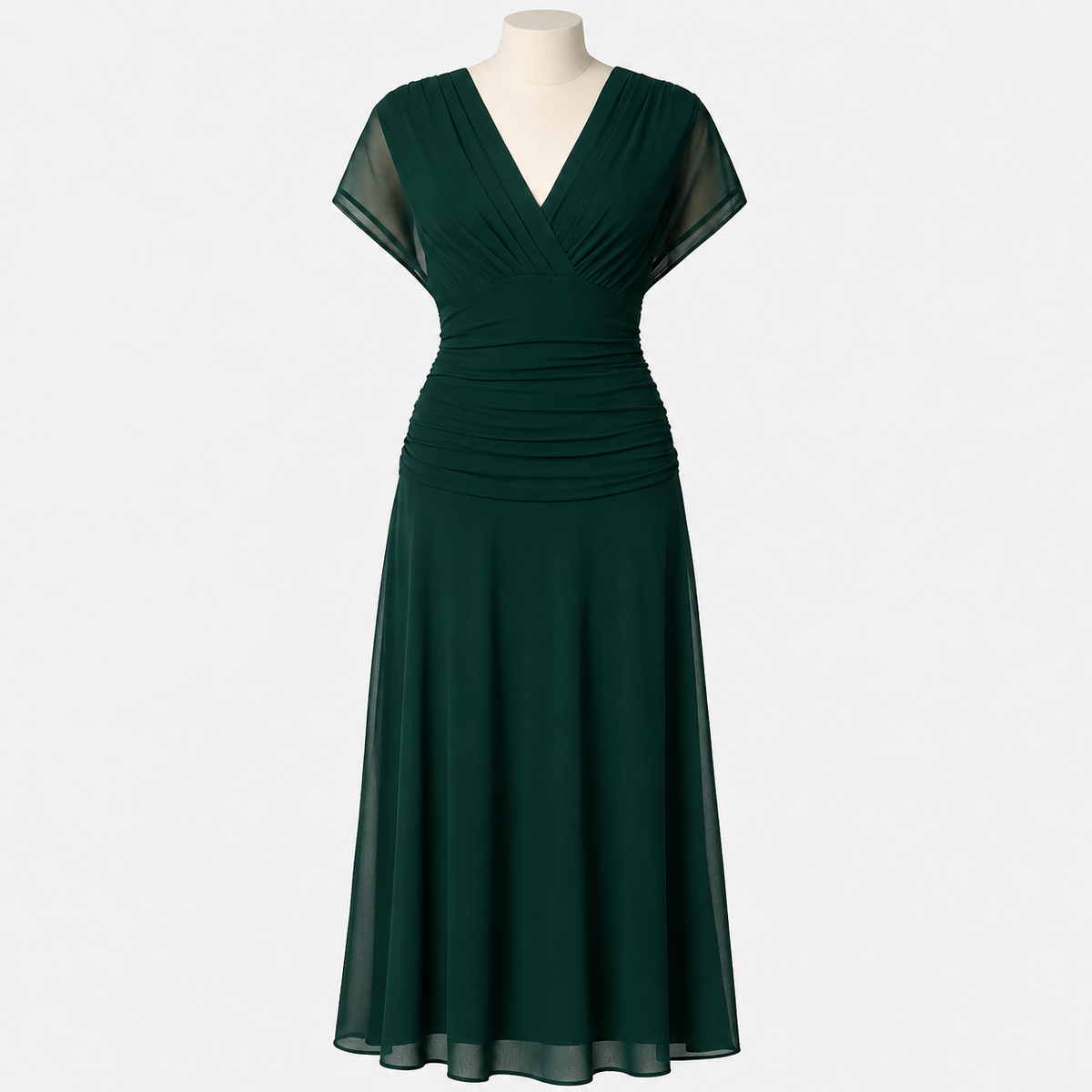 Devanta - Stilvolles V-Ausschnitt Kleid