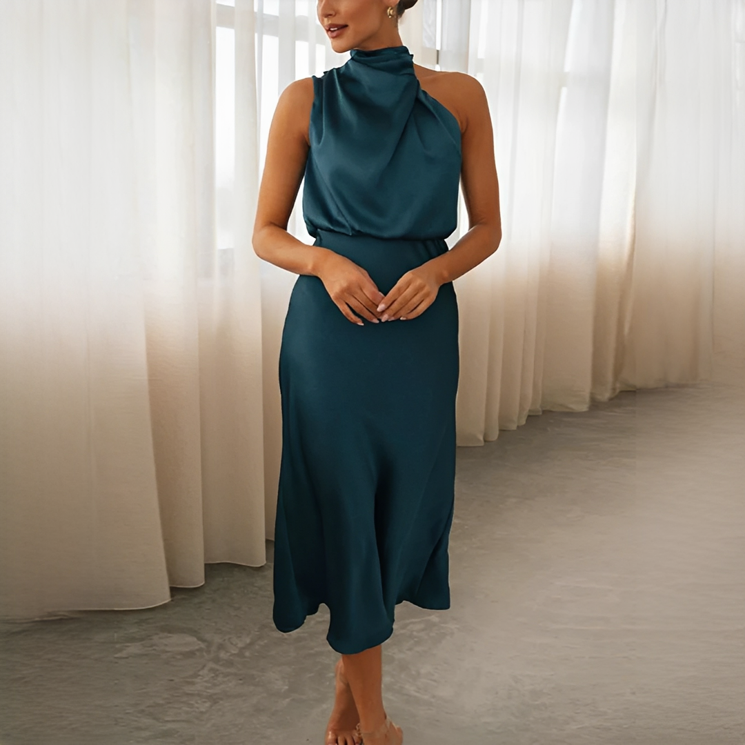 Juliana - Stilvolles ärmelloses Neckholder-Kleid