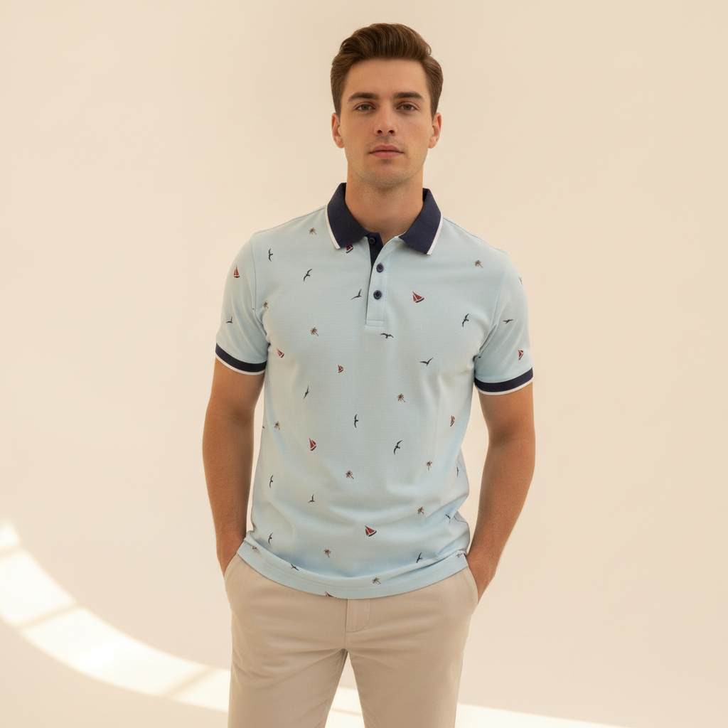 Bedario - Modisches Freizeit-Poloshirt