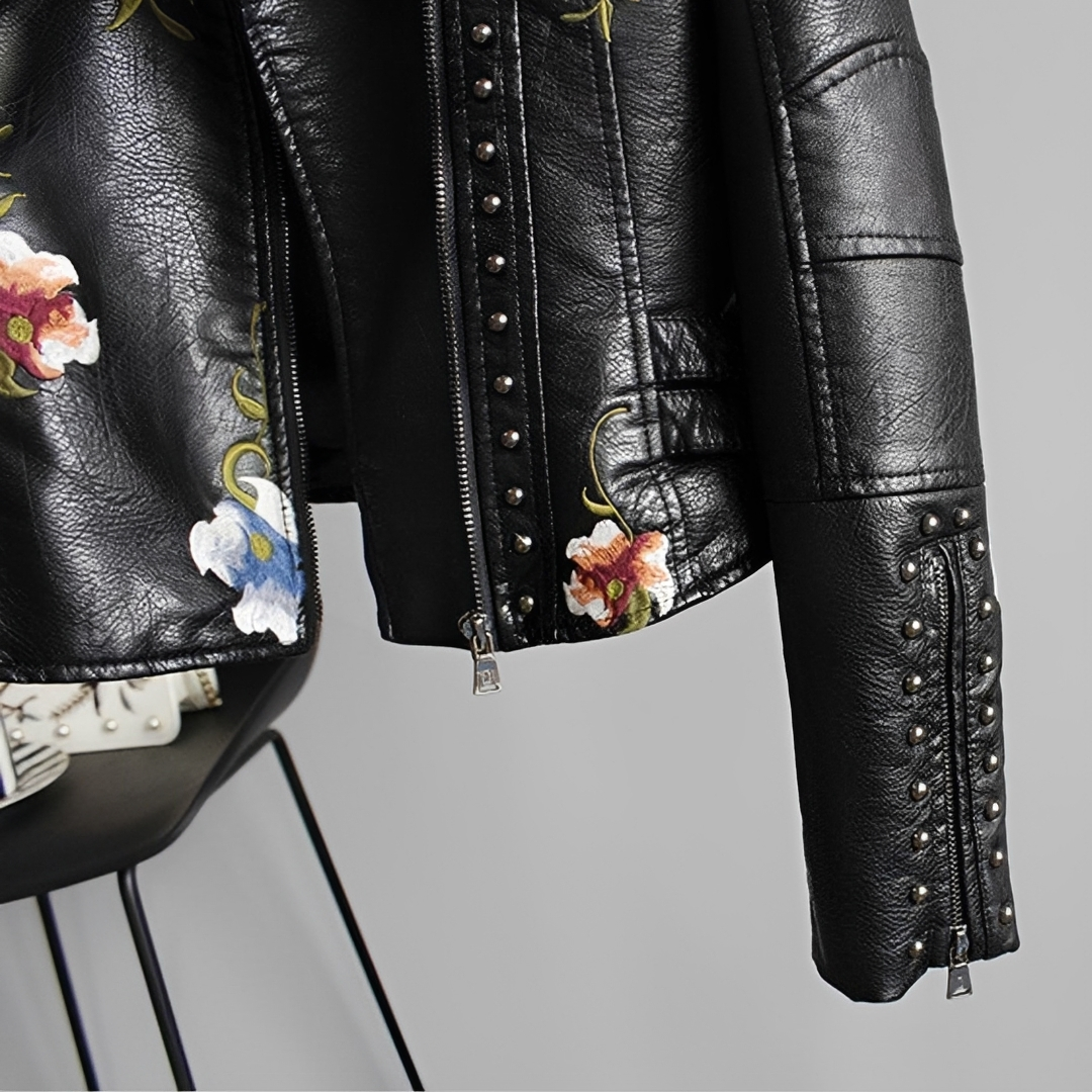 Zoey - Jacke im Vintage-Stil mit Stickereien