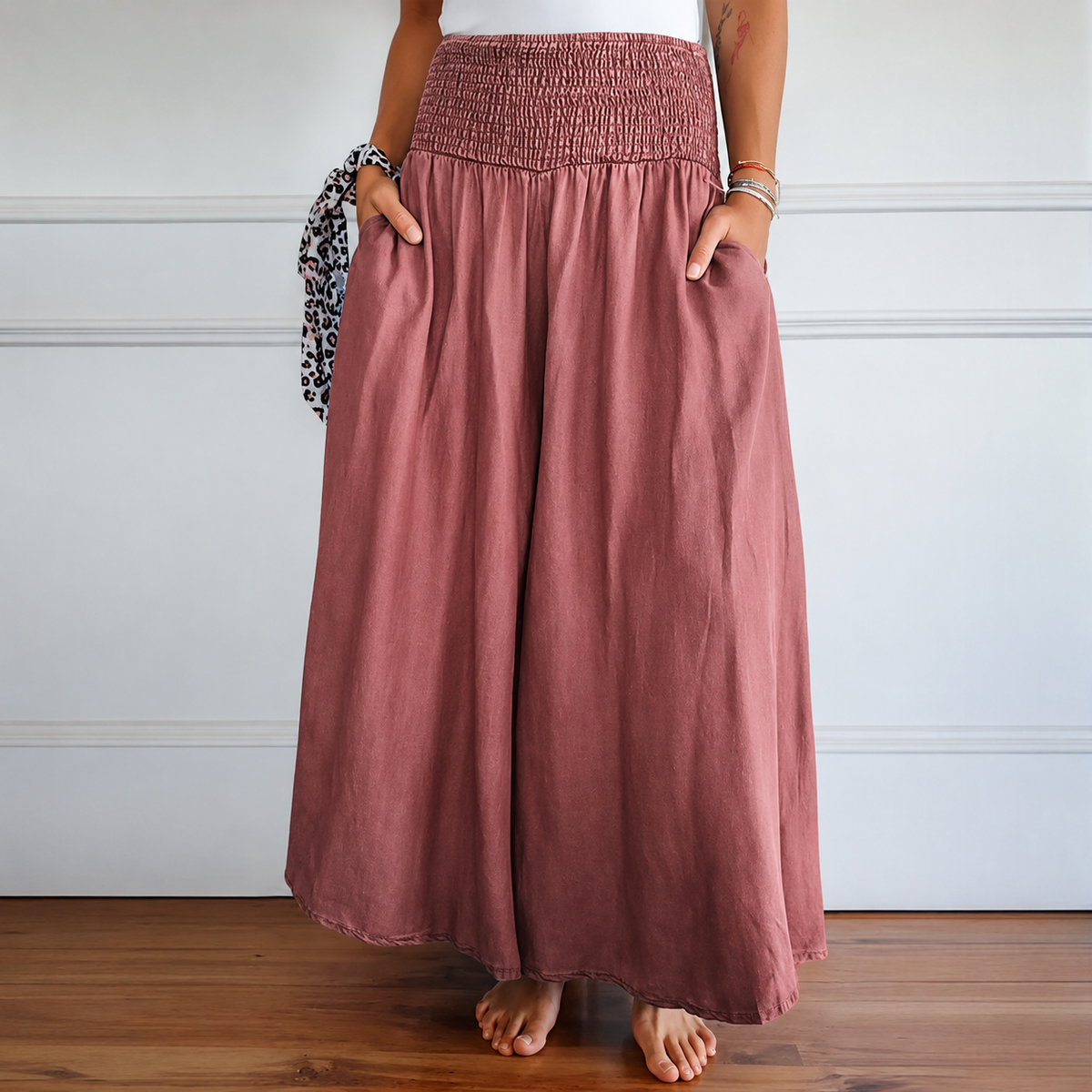 Laurine - Gemütliche Hose mit hohem Bund