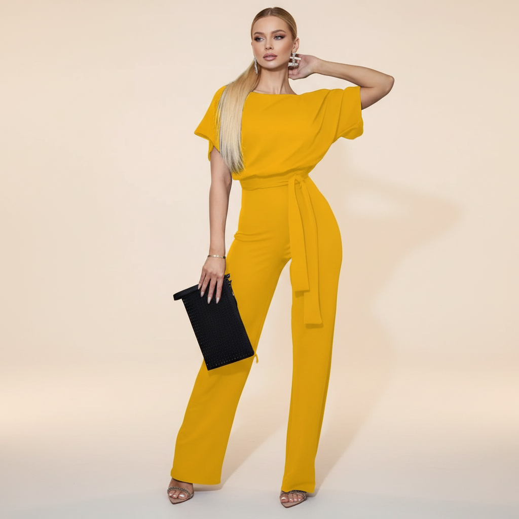 Eunise - Schicker Jumpsuit mit Gürtel