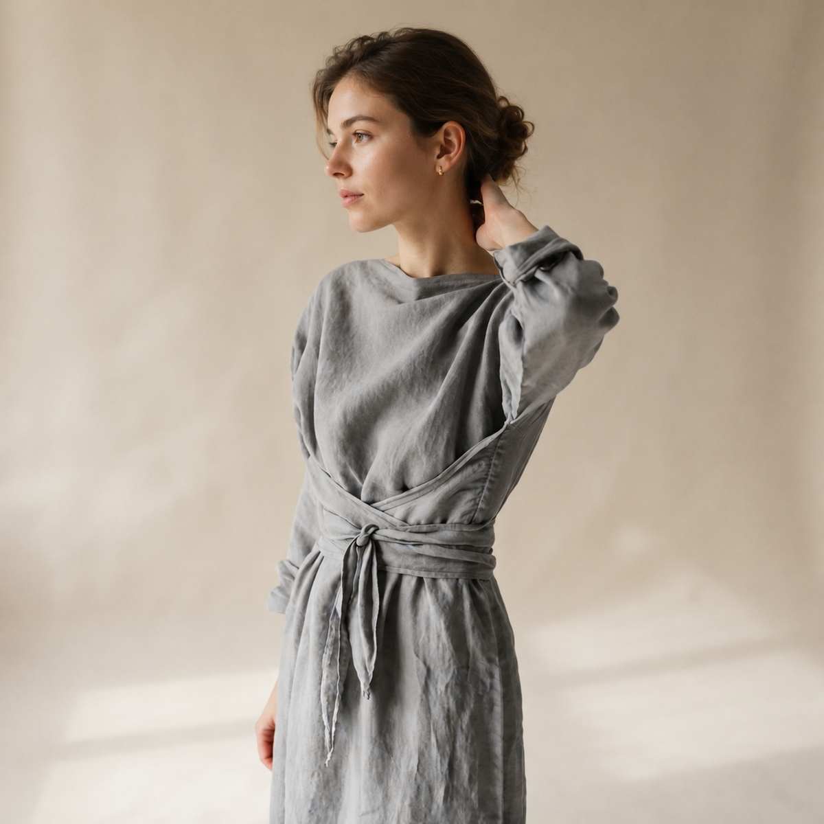 Ashlee - Komfortables Maxikleid ohne Gürtel