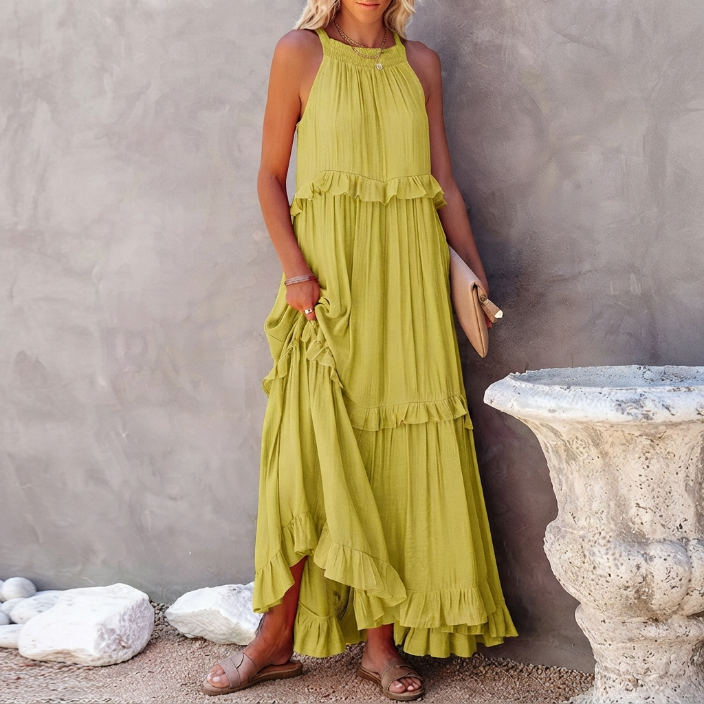 Vessa - Schickes Stufen-Maxikleid