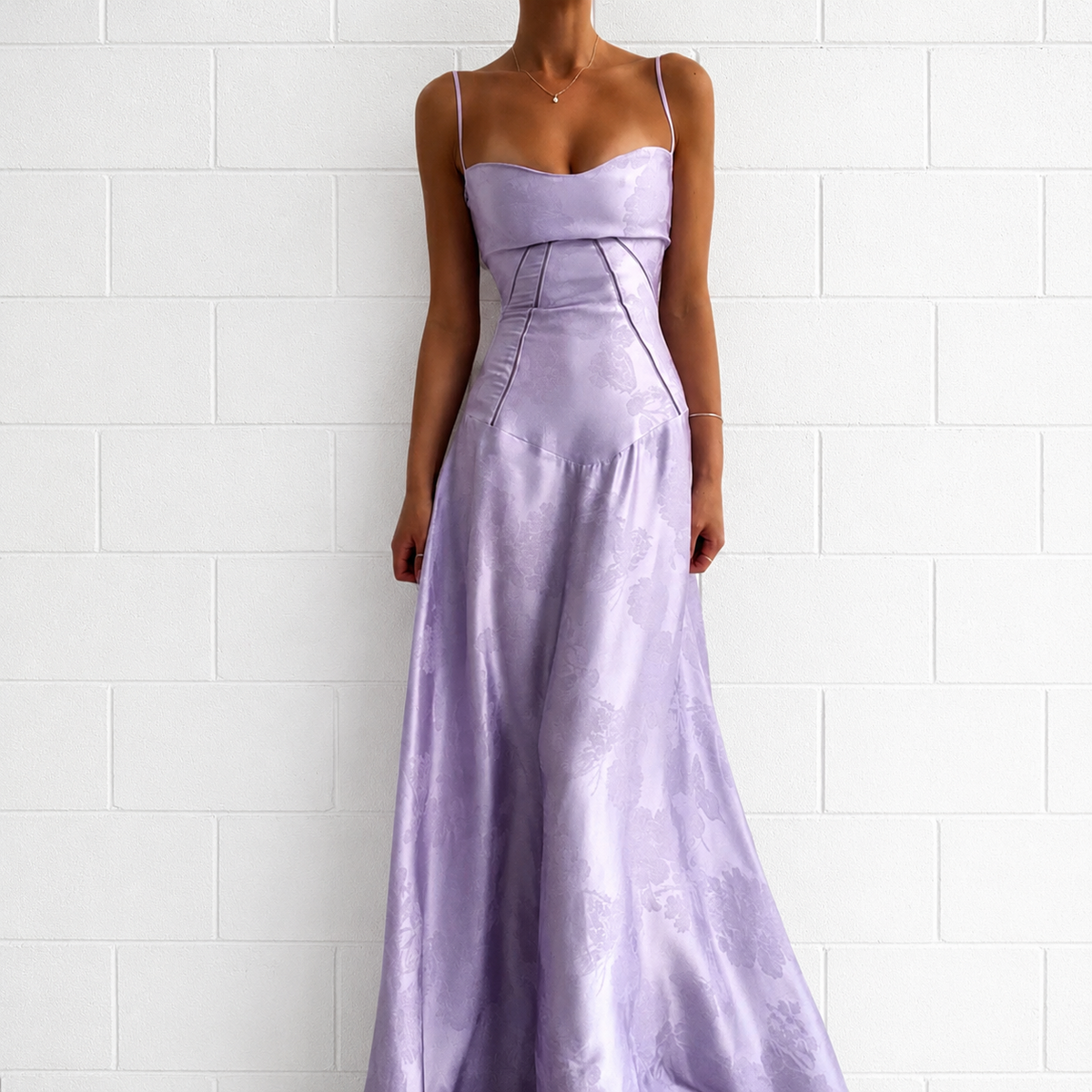 Sandra - Stilvolles Enganliegendes Maxikleid