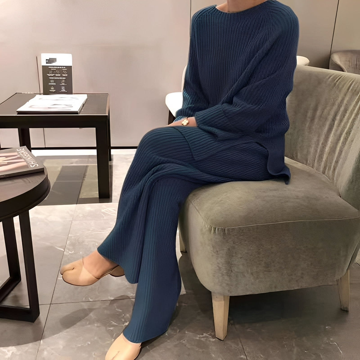 Christine – Damen-Set mit lockerem Pullover und bequemen Hosen