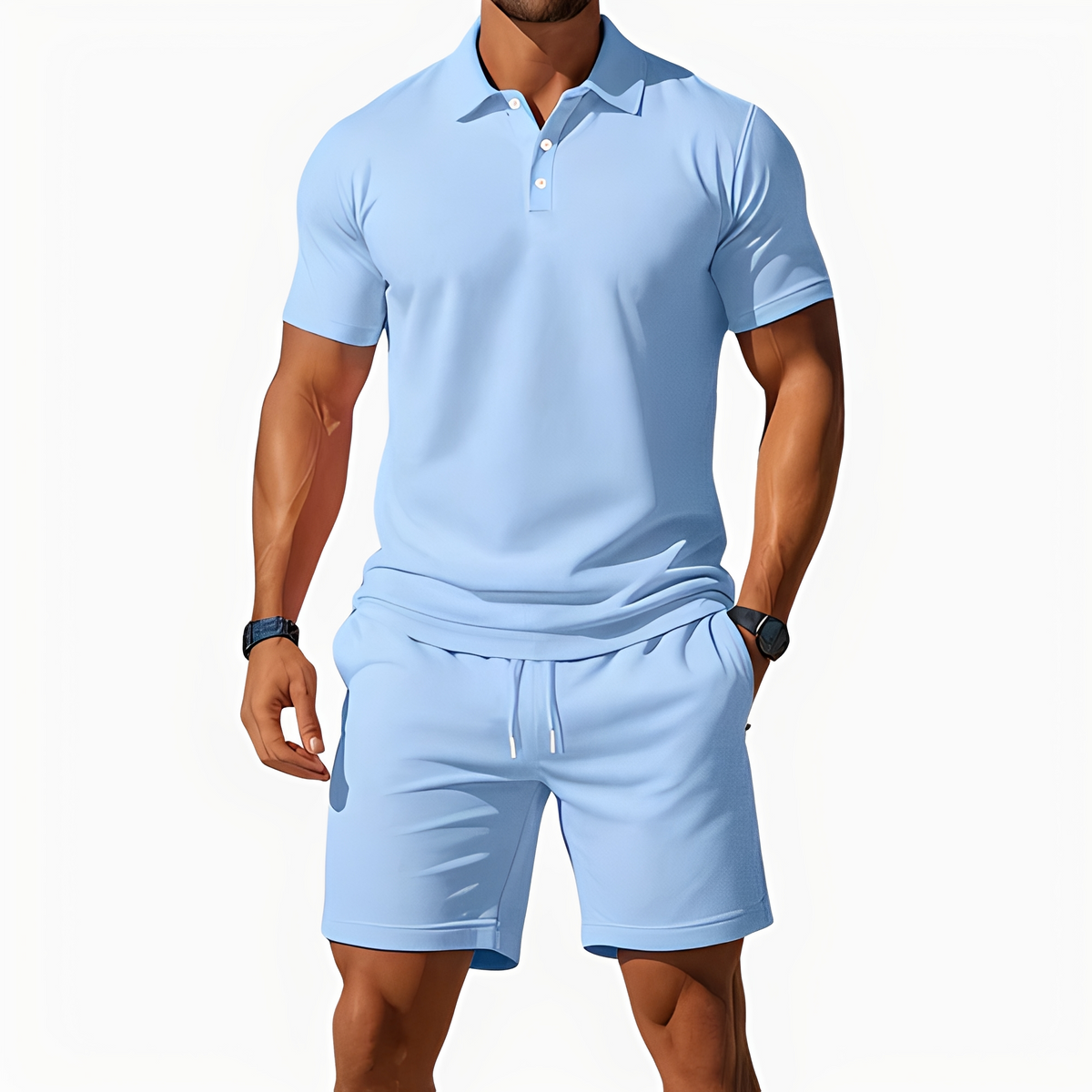 Aldrin - Trendiges Polo- und Short-Ensemble für Herren