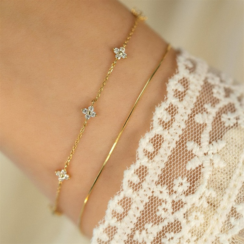 Blumenarmband - Schlichtes Armband