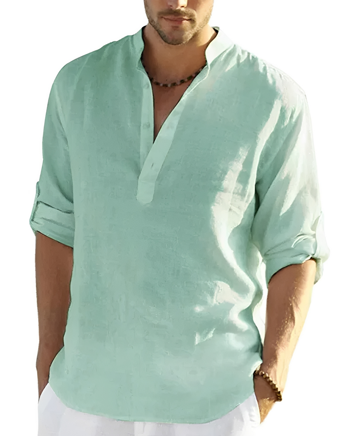 Tristan - Bequemes Shirt mit V-Ausschnitt