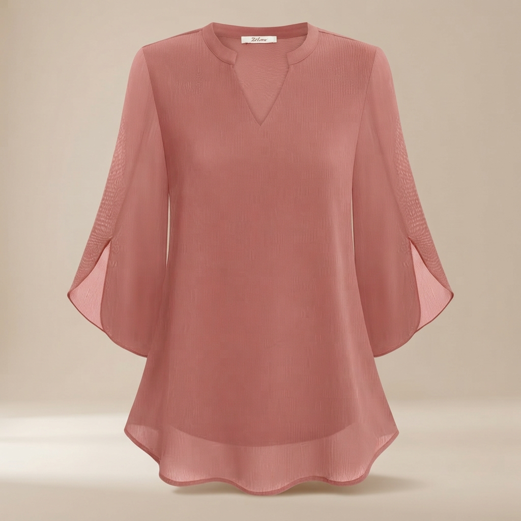Arsine - Stylishe, locker geschnittene Bluse mit V-Ausschnitt