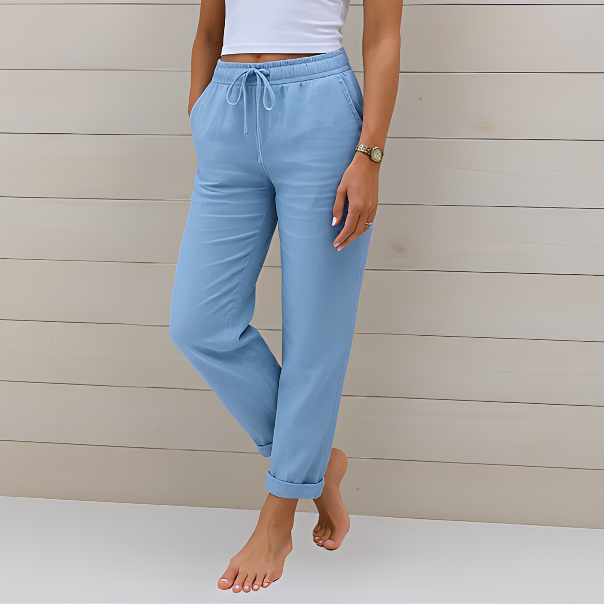 Audrey - Bequeme Hosen mit Schnur