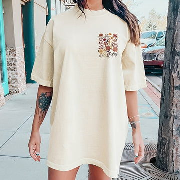 Thea - Modisches T-Shirt mit Blumenprint