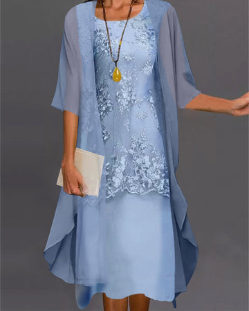 Chona - Elegantes zweiteiliges Kleid aus Chiffon