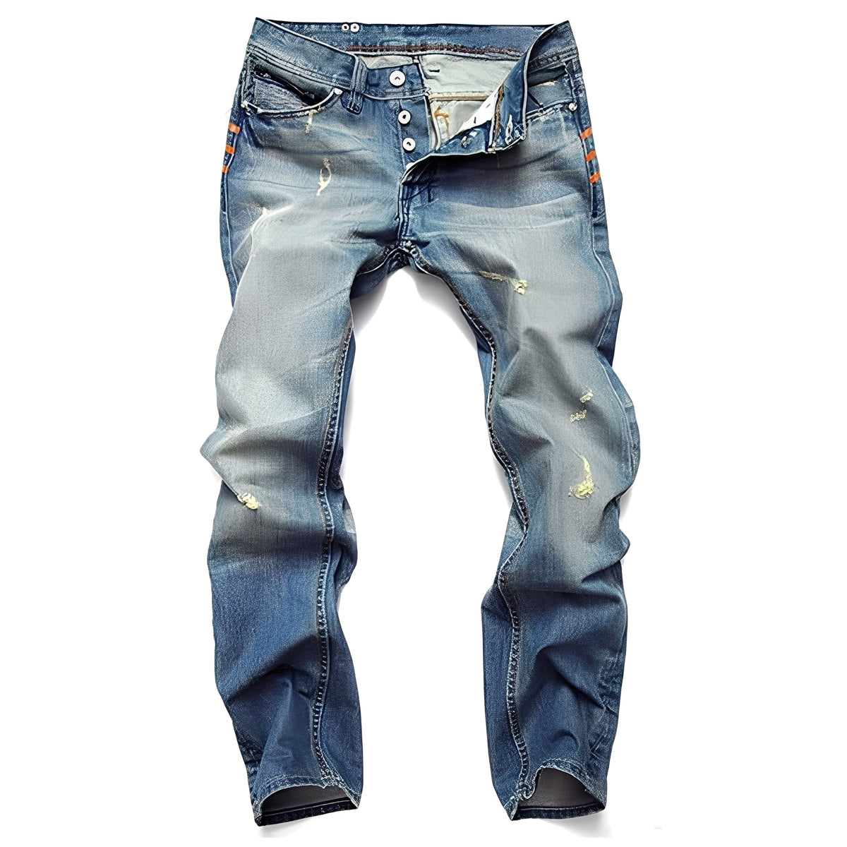 Kaleb - Klassische Jeans im zerrissenen Stil
