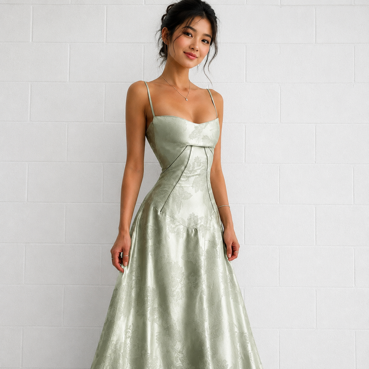 Sandra - Stilvolles Enganliegendes Maxikleid