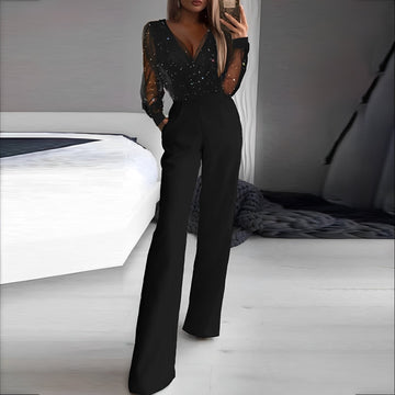 Catherina - Stylischer Damen-Jumpsuit mit V-Ausschnitt