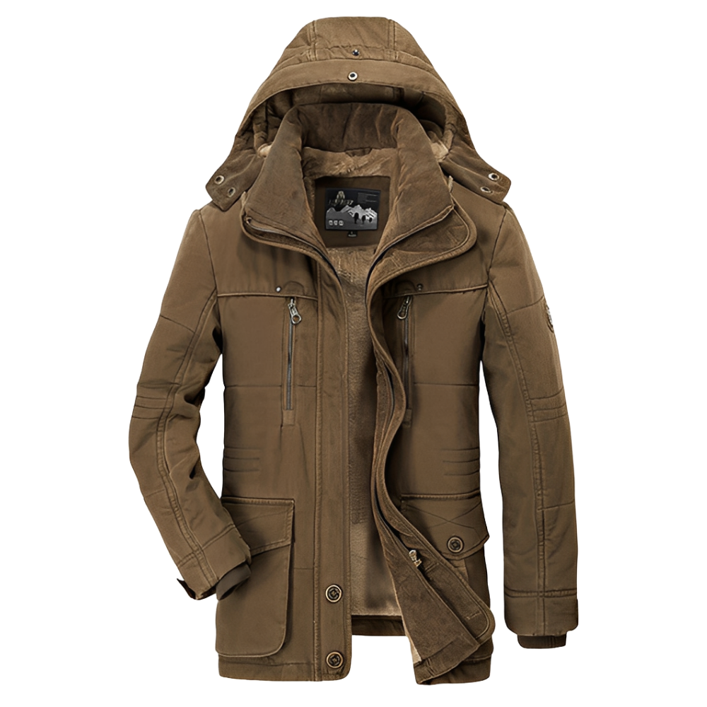 Harold - Herren-Winterjacke mit abnehmbarer Kapuze