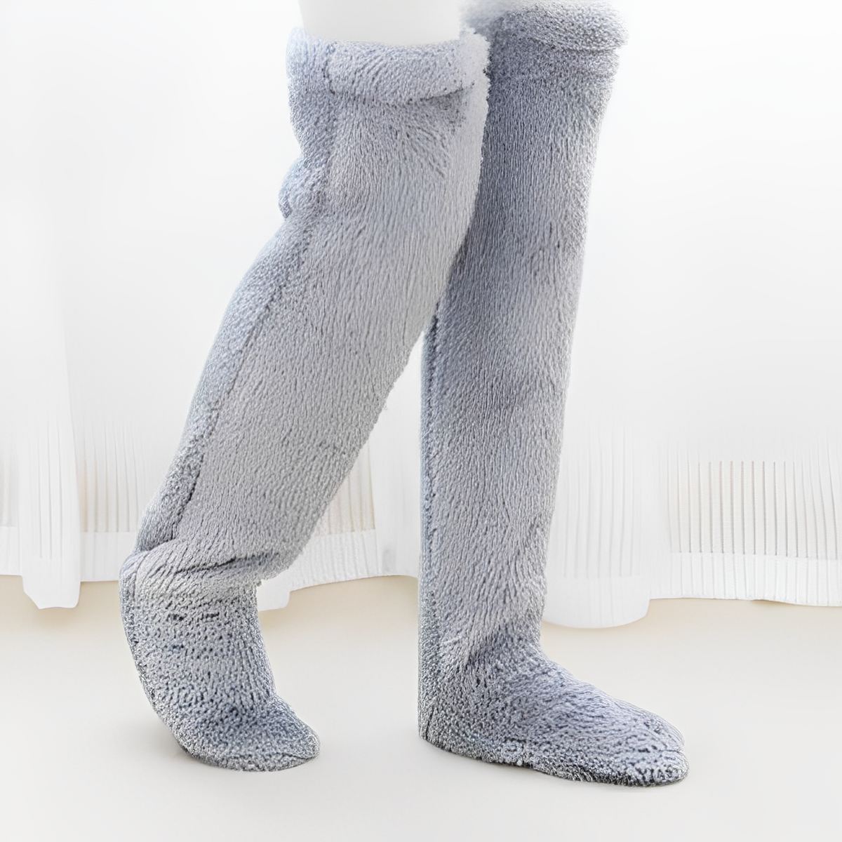 Camellia - Warme Damensocken über das Knie für den Winter