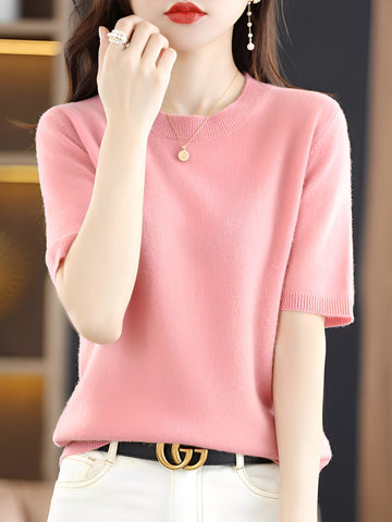Blandine - Kurzarm-Pullover für Damen
